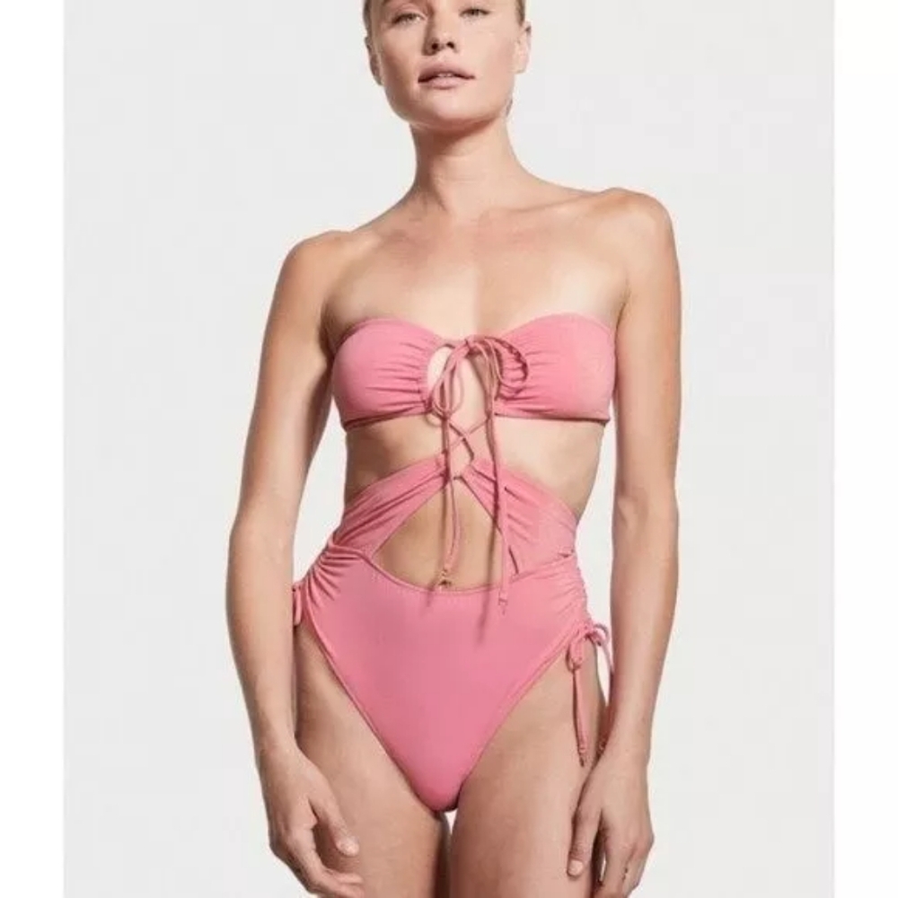 Victoria's Secret Cutout Multiway Halter One Piece Swimsuit